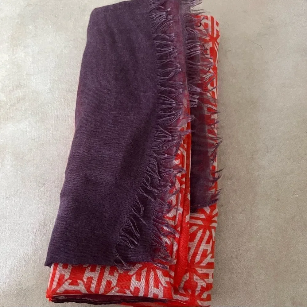 India Hicks Heritage Scarf - Poppy Red